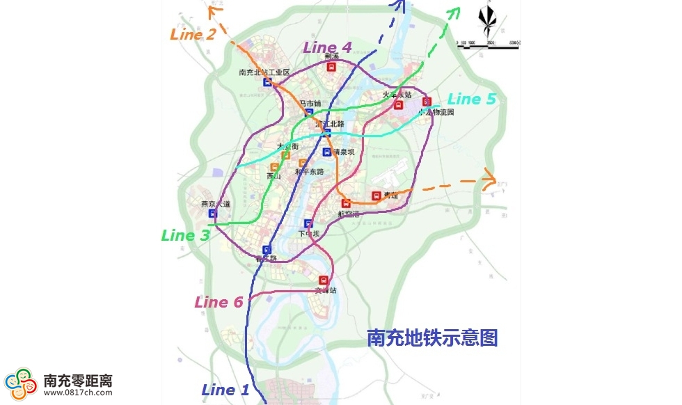 南充地铁规划图升级版