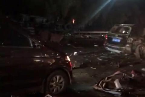 兰海高速事故造成14人死亡 肇事司机自述刹车失灵已被警方控制